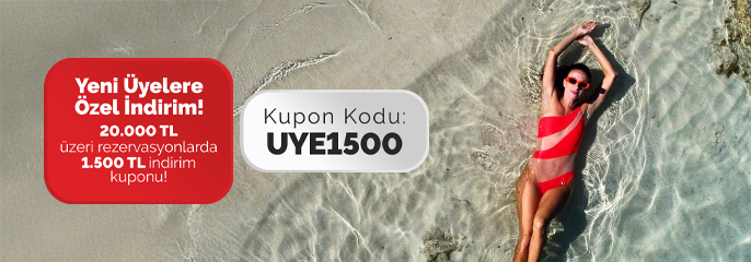 Yeni Üyelere Özel 1.500 TL İndirim Kuponu!
