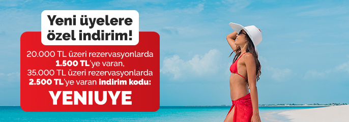 Yeni Üyelere Özel 2.500 TL'ye Varan İndirim Kuponu!