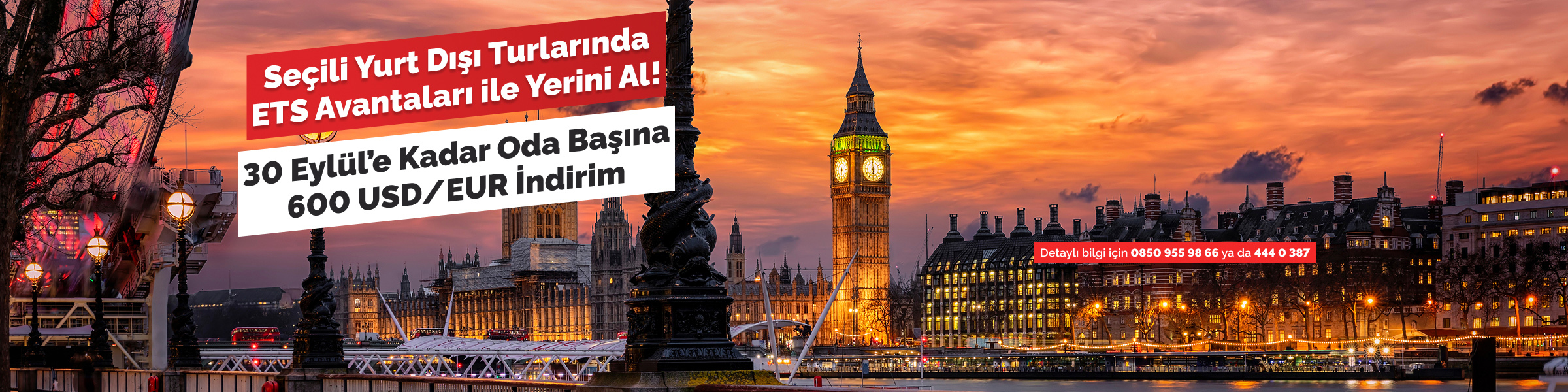 Seçili Yurt Dışı Turlarında ETS Avantajları ile Yerini Al!
