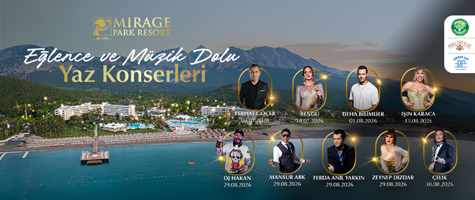 Tatilini planla, yaz boyu birbirinden güzel konserlerle keyfini ikiye katla!